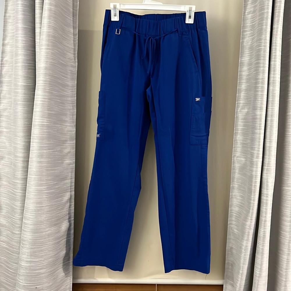 Greys Anatomy blue scrub pants medium petite